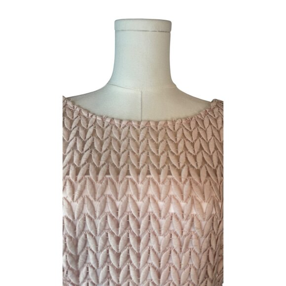 Kay Unger New York Size 10 Lace Overlay Dress Blush Pink Polyester Blend NWT - Picture 7 of 16